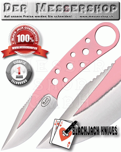Blackjack Neck Knife Model 155 Pink