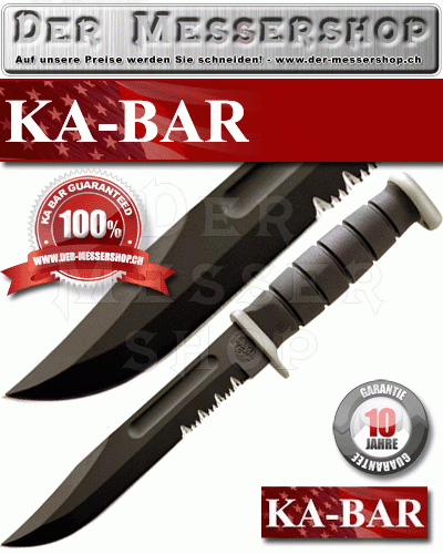 Ka-Bar Kampfmesser D2 Extreme mit Kydexscheide