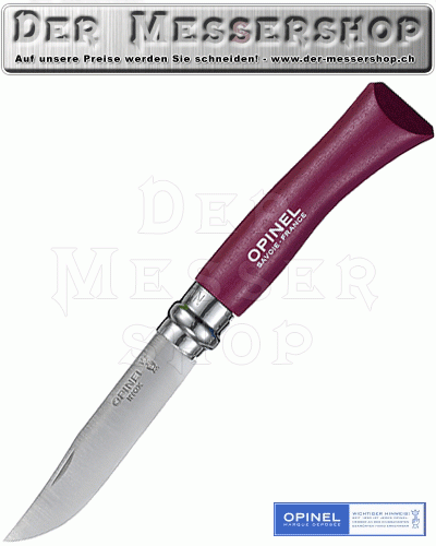 Opinel-Messer, Größe 7, rostfrei, violet