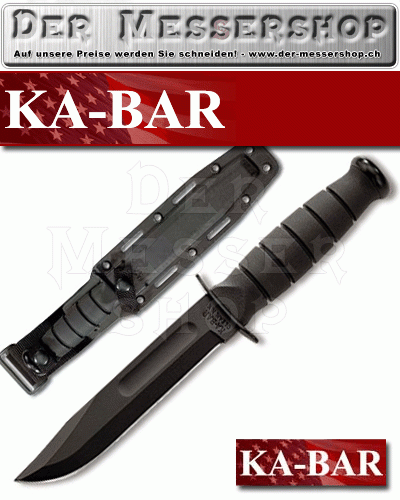 Ka-Bar Kampfmesser Short Plain Edge Kydex