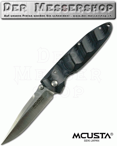 Mcusta Einhandmesser 0012 Black Micarta