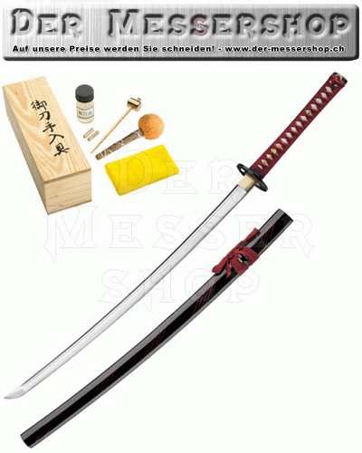 Magnum Red Samurai-Sword mit Pflegeset