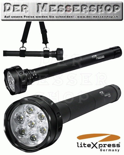 LiteXpress Taschenlampe, Workx 503, 7 Luxeon Rebel LED, Schulter