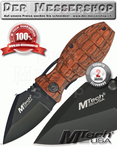 MTech Einhandmesser Grenade - Wood