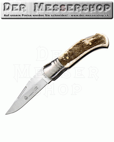 Puma IP Taschenmesser, Laguiole-Stil, Stahl 440 C, Hirschhorn-Sc