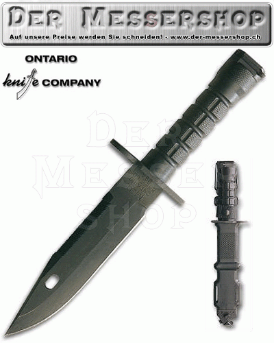 Ontario M-9 Bayonet. 12 1/8&quot; overall - black