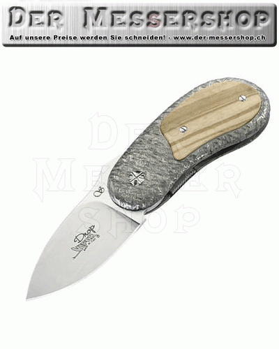 Tecnocut Einhandmesser Drop-Viper, 12C27-Stahl, Titan-Heft, Oliv