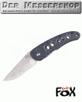 Fox Knife Einhandmesser mit Damaststruktur