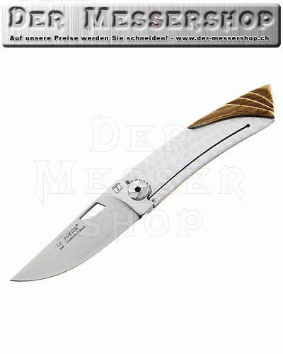Fontenille Pataud Taschenmesser, Le Thiers, Stahl 12C27, Olivenh