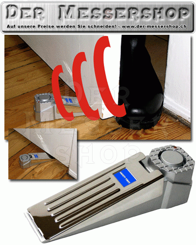 Alarm-Türstopper inkl. LED-Batteriekontrolle, Ein/Aus-Schalter