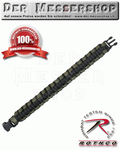 Rothco Tactical Survival Bracelet oliv/schwarz