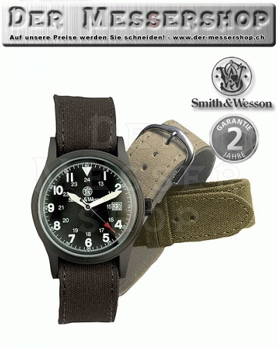 Smith & Wesson Vintage Military Watch - Black