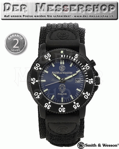 Smith & Wesson Uhr Police, Hintergrundbeleuchtung, Nylon-Armband
