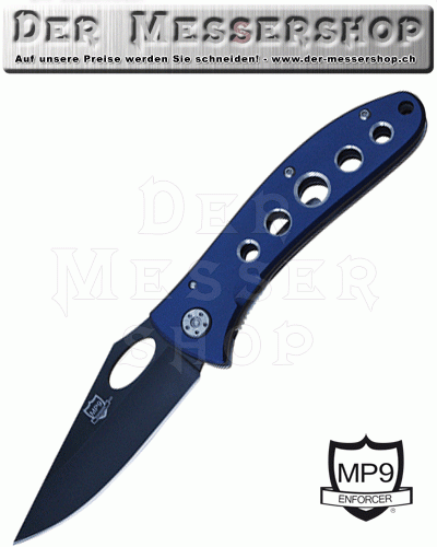 MP9 Einhandmesser Blue