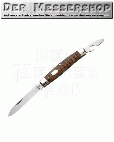 Hartkopf-Taschenmesser, Schlangenholz, 2-teilig, 1.4034 Stahl, N