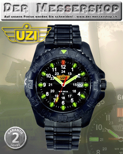 UZI Watch Defender - UZI-032-BSS-PVD