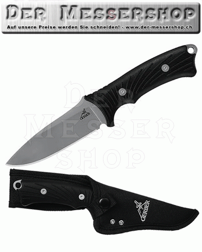 Gerber Outdoormesser, Modell Big Rock Camp Knife, 440 A, SoftGri