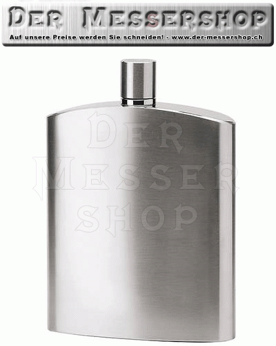 Herbertz Taschenflasche, 230 ml, Edelstahl, matt
