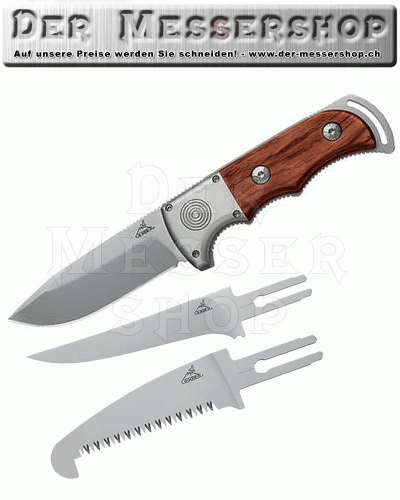 Gerber Exchange-A-Blade, 3 Werkzeuge, Birnbaum-Holzschalen, Nylo