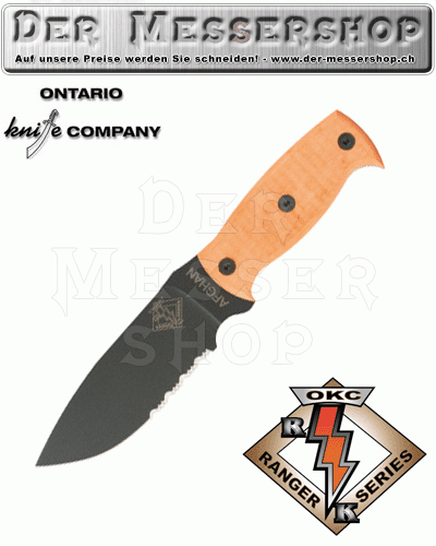 Ranger Knives Afghan. 10&quot; overall - orange - kombinierte Schneid