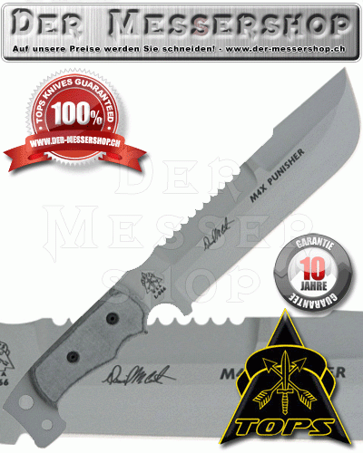 Tops Knives Kampf-& Survivalmesser M4X Punisher
