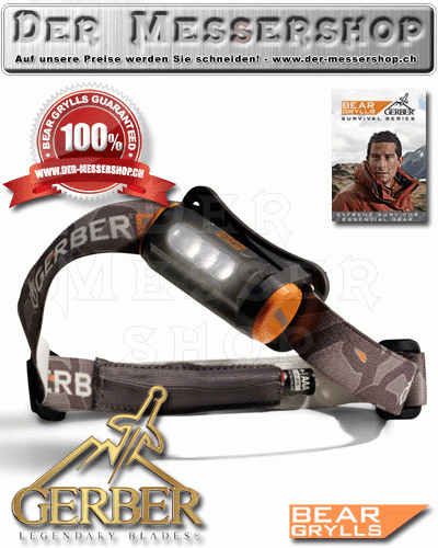 Gerber Bear Grylls Hands-Free Torch Headlamp, 25 Max Lumens