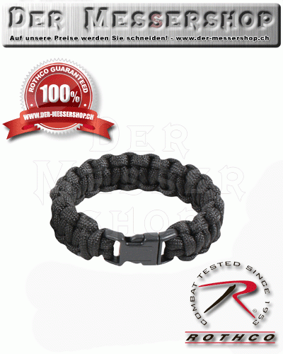 Rothco Tactical Survival Bracelet schwarz