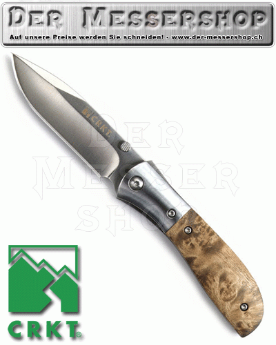 CRKT Einhandmesser M4-02W Carson, Stainless Bolster, Raz