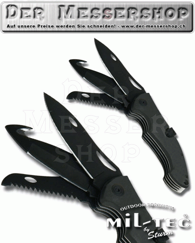 Taschenmesser mit Sperre in schwarz